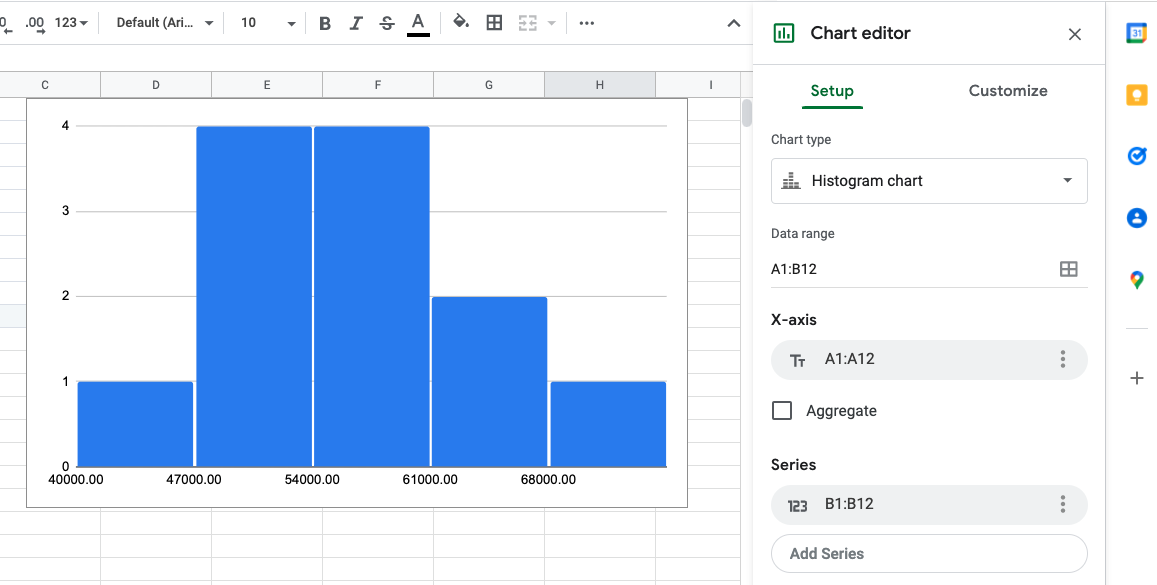 How To Make A Histogram On Google Sheets [5 Steps] - MrPranav.com